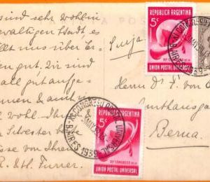 aa2802 - ARGENTINA - POSTAL HISTORY -  Postcard  to SWITZERLAND  1939 - UPU