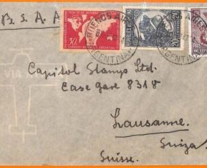 aa2801 - ARGENTINA - POSTAL HISTORY - Airmail COVER to SWITZERLAND via BSAA!