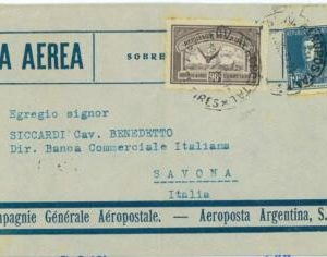 aa2986 - ARGENTINA - POSTAL HISTORY - AIRMAIL COVER to ITALY  Aeropostale  1932