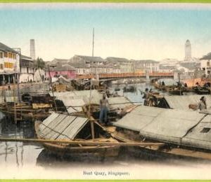 ae9225 - SINGAPORE -  VINTAGE POSTCARD - Boat Quay