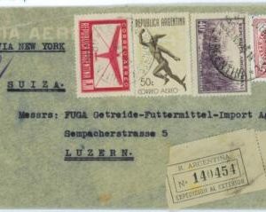 aa2992 - ARGENTINA - POSTAL HISTORY - Registered  COVER to SWITZERLAND 1944