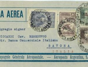 aa2999 - ARGENTINA - POSTAL HISTORY - AIRMAIL COVER to ITALY  Aeropostale  1932