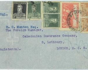 aa2997  - ARGENTINA - POSTAL HISTORY - AIRMAIL Cover to ENGLAND  1932