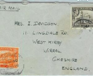 90562 -  ADEN - POSTAL HISTORY -  AIRMAIL COVER  to  ENGLAND 1950