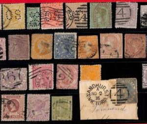 94750 -  AUSTRALIA : Victoria  - STAMP  -  Nice LOT of  used stamp