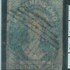 88396 - AUSTRALIA: TASMANIA Van Diemen's Land - STAMP  -  4 d. blue 1857 USED