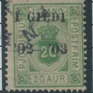 78620 - ICELAND -  STAMP  - MICHEL  # Service 154A   Fine  USED
