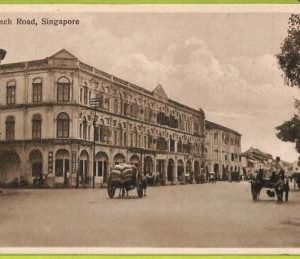 ae9228 - SINGAPORE -  VINTAGE POSTCARD - Beach Road