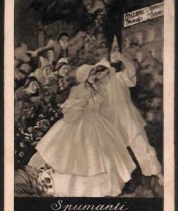 Lib584 - VINTAGE Illustrated ADVERTISING POSTCARD - SPUMANTI Cinzano PIERROT