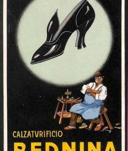 Lib653  - VINTAGE Illustrated ADVERTISING POSTCARD - BERNINA SHOES