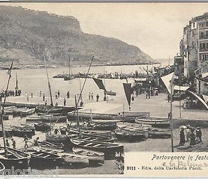 60372  - CARTOLINA d'Epoca - LA SPEZIA provincia -  Porto Venere in FESTA!