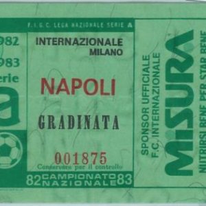 68389 - BIGLIETTO PARTITA CALCIO  Scudetto 1982-83 : INTER / Napoli