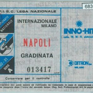 68390 - BIGLIETTO PARTITA CALCIO  Scudetto 1981-82 : INTER / Napoli