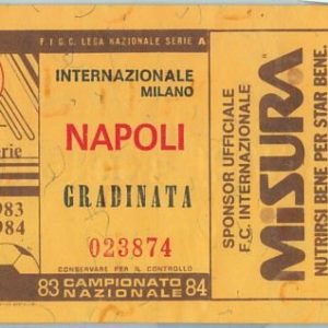 68388 - BIGLIETTO PARTITA CALCIO  Scudetto 1983-84 : INTER / Napoli