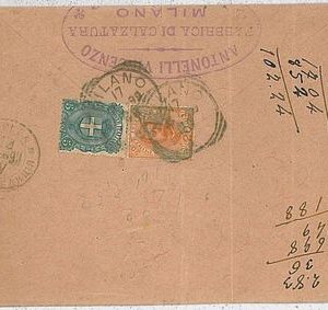 38001   -  ITALIA REGNO:  storia postale - BUSTA per MOSCOW RUSSIA 1899
