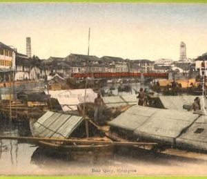 ae9233 - SINGAPORE -  VINTAGE POSTCARD - Boat Quay
