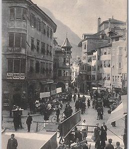 40491  CARTOLINA d'Epoca - BOLZANO  : MERCATO Obstmarkt - PIAZZA ERBE 1932