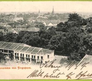 ae9304 - SINGAPORE -  VINTAGE POSTCARD - Panorama - 1907
