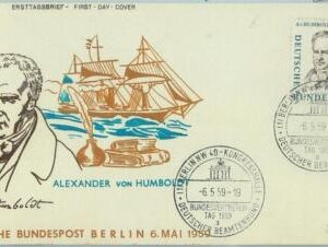 67501 -  GERMANY - Postal History - FDC COVER 1959 -  SCIENCE Humbolt