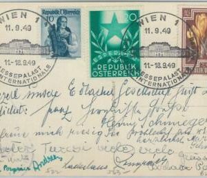 75015 - AUSTRIA - POSTAL HISTORY - SPECIAL POSTMARK on Card 1949 - ESPERANTO