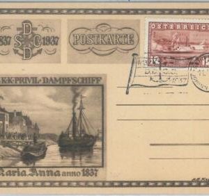 75014 - AUSTRIA - POSTAL HISTORY - SPECIAL EVENT Card 1937 - Navigation Boats