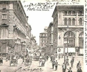 ab0596 - VINTAGE POSTKARTE - ROM Stadt: Via del Corso Umberto