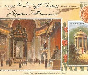 ab0656 - VINTAGE POSTKARTE - ROM Stadt: Innenraum des Petersdoms