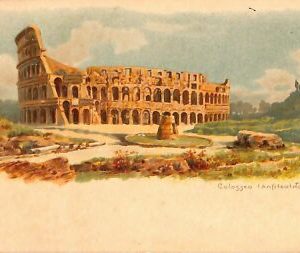ab0591 - VINTAGE POSTKARTE - ROM Stadt: Kolosseum