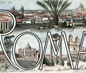 ab0645 - VINTAGE POSTKARTE - ROM Stadt