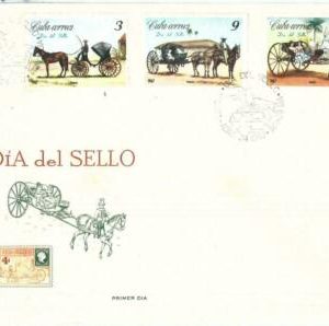 73993 - HAVANNA - FDC BRIEF 1967 - TAG DER BRIEFMARKE PFERDEWAGEN