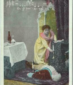 91934 - Vintage POSTCARD - MUSIC / THEATER / Opera : TOSCA # 9