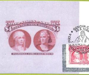 ad3383 - ITALY - Postal History - MAXIMUM CARD - FDC - 1992 Columbus AMERICA