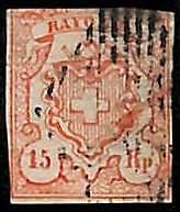 94990d - SWITZERLAND -  STAMP  - Zumstein # 18 -  USED