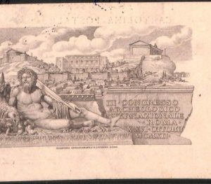 Lib568 - CARTOLINA d'Epoca Illustrata - CONCORSO ARCHEOLOGICO Roma 1914