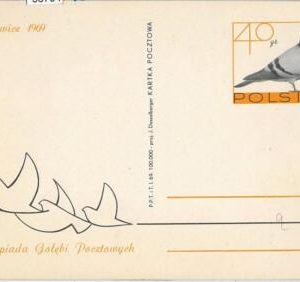 56794  - POLAND - Postal History - STATIONERY CARD 1969- BIRDS Doves