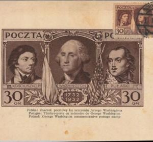 57475 -  POLAND - Postal History - MAXIMUM CARD 1935 - POLITICS  Washington