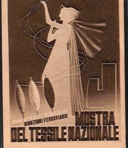 Lib422 - CARTOLINA d'Epoca Illustrata - MOSTRA TESSILE NAZIONALE Roma PICCHI