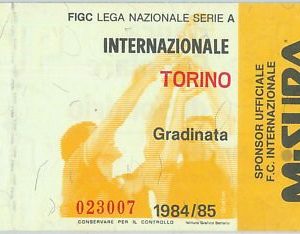 68405 - BIGLIETTO PARTITA CALCIO  Scudetto 1984-85 : INTER   / Torino