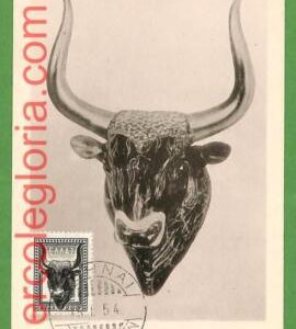 30255 - GREECE -   MAXIMUM CARD - FDC 1954 - MITHOLOGY
