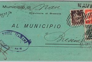 DEMOCRATICA - Storia Postale: ANNULLO MUTO EMERGENZA su  BUSTA da  NAVE  1949