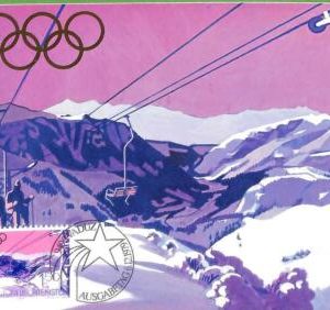 14740 - Liechtenstein - Set of 3 pieces MAXIMUM CARD - 1979 - Olympic Games