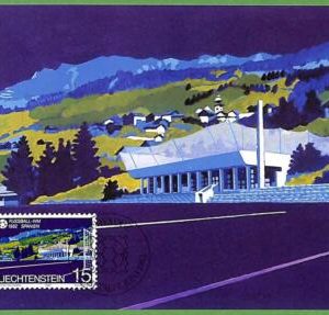 14752 - Liechtenstein - Set of 3 pieces MAXIMUM CARD - 1982 - Sport - FOOTBALL