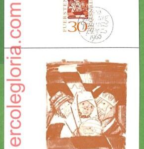 45951 - Liechtenstein - Set of 3 MAXIMUM CARD  - 1965