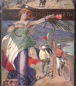 Lib347 - CARTOLINA d'Epoca Illustrata: XXXV Anniversario PRESA di Roma 1904 CAVI