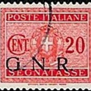94683b  - ITALIA GNR  - FRANCOBOLLO -  Sass  #  Segnatasse 49/I BS - USATO