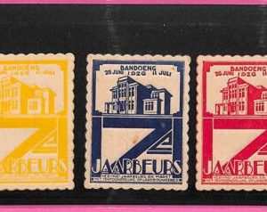 af8939 - INDONESIA - Set of 3 POSTER STAMPS - BANDOENG