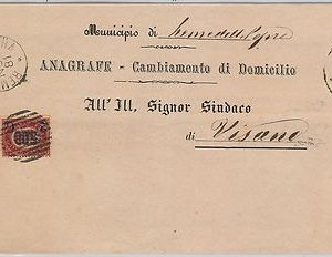 ITALIA REGNO: storia postale - BUSTA da Remedello Sopra 1881