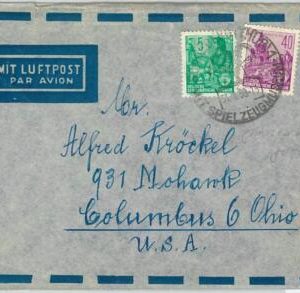 61518 - GERMANY DDR - POSTAL HISTORY: COVER 1958 - INDUSTRY