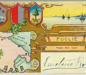 97915 - CARTOLINA d'Epoca ILLUSTRATA - PUGLIA:  BARI  Foggia LECCE - Turanetto