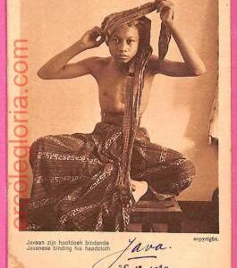 af8978 - INDONESIA - Vintage POSTCARD  -  Ethnic - 1920